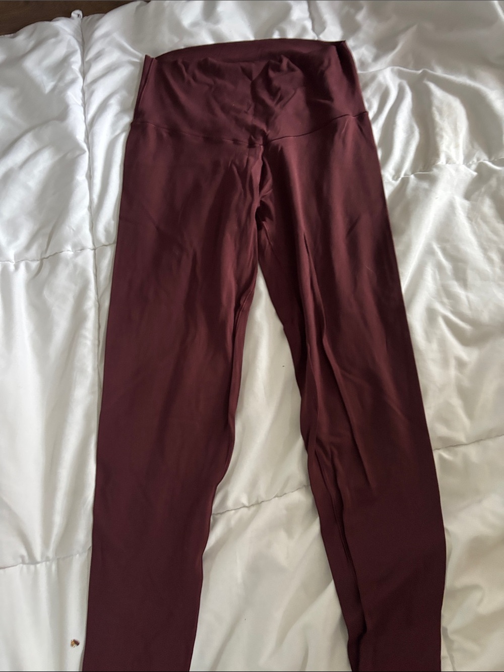 American Eagle Outfitters Maroon High-Waist Leggings